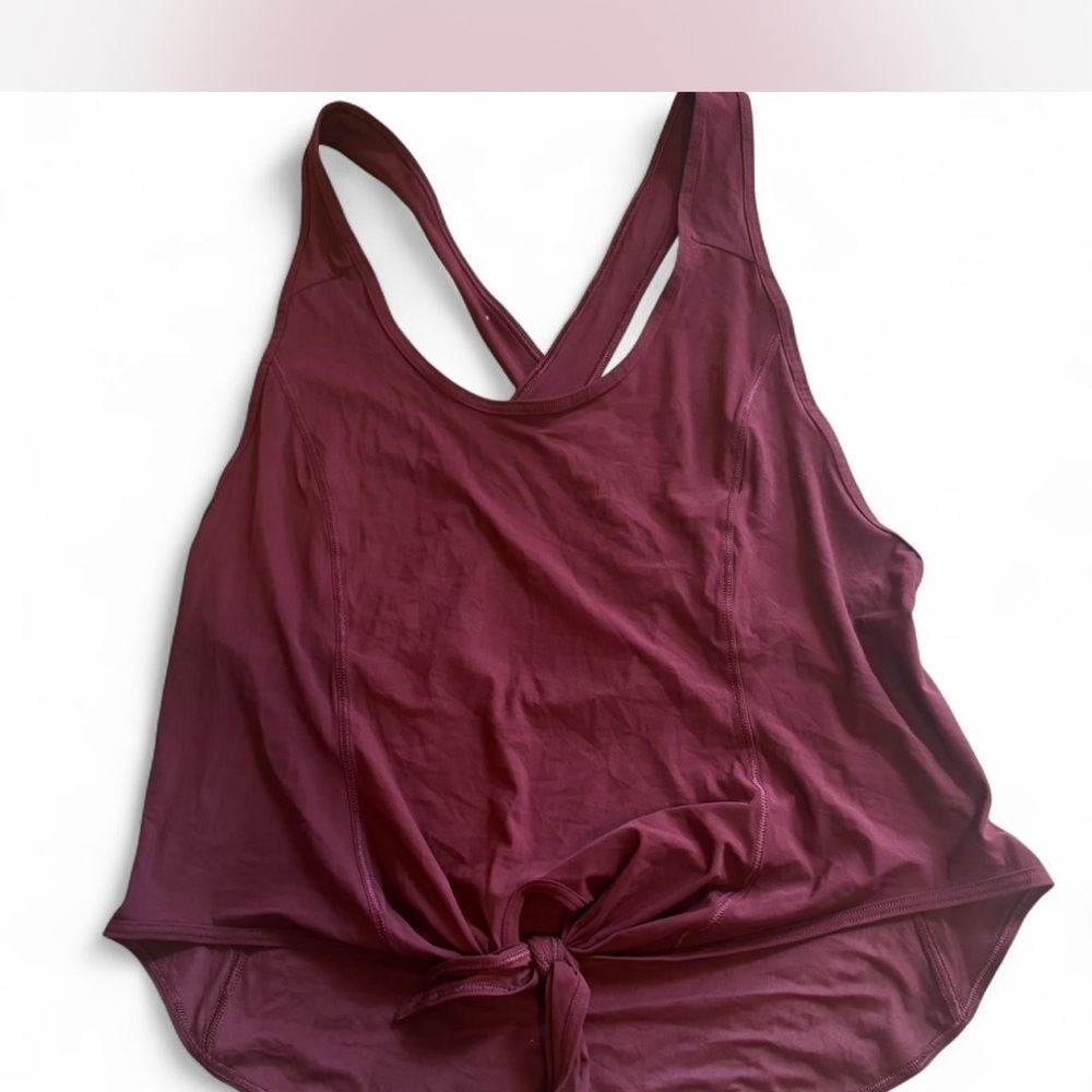 Lululemon Athletica Burgundy Tank Top